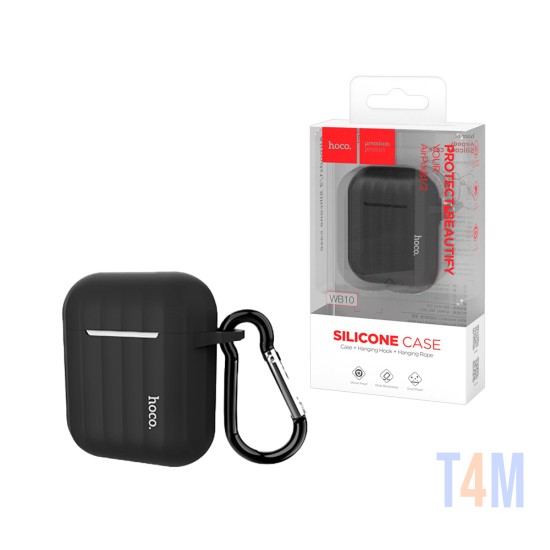 Silicone Case Hoco WB10 For Airpods 1/Airpods 2 Black